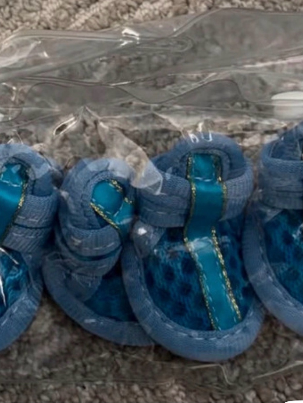 Blue cute pet shoes~new without tags